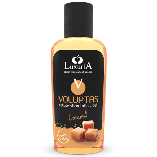 INTIMATELINE LUXURIA - VOLUPTAS ESSBARES MASSAGEGEL MIT WÄRMEFFEKT - KARAMELL 100 ML