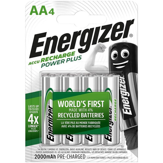 ENERGIZER - BATERIAS RECARREGVEIS AA4 BLISTER 4