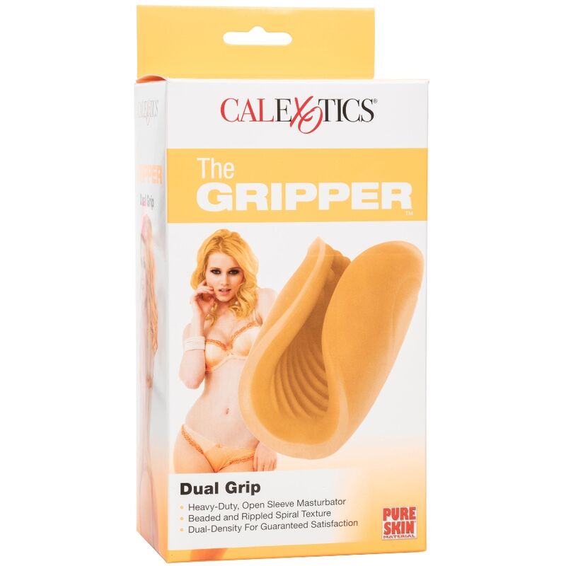 CALEXOTICS - ORANGE BEADED GRIP MASTURBATOR