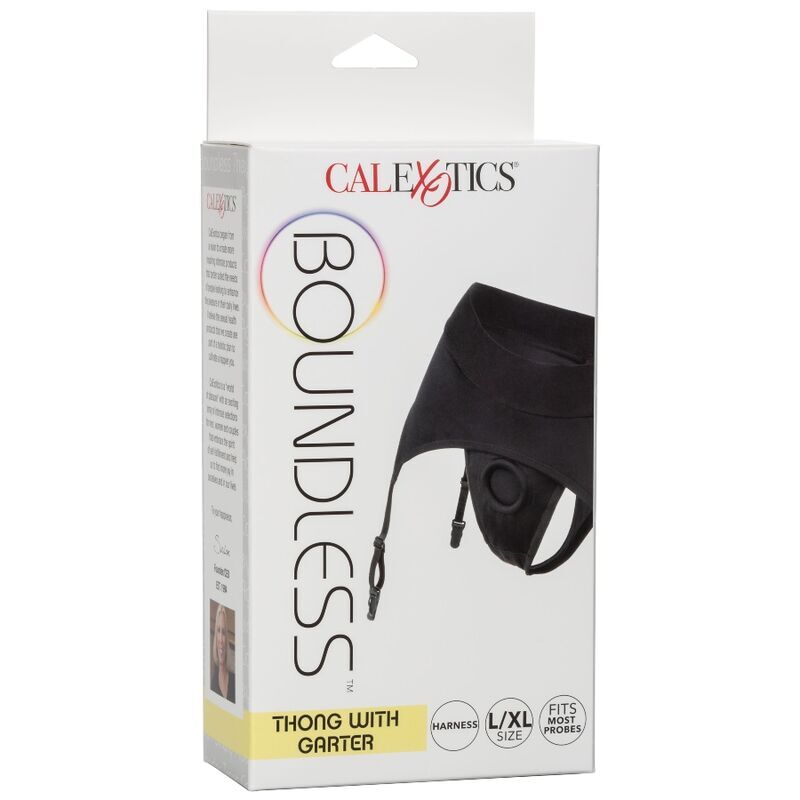 CALEXOTICS - BOUNDLESS TANGA MIT STRUMPFBAND L/XL