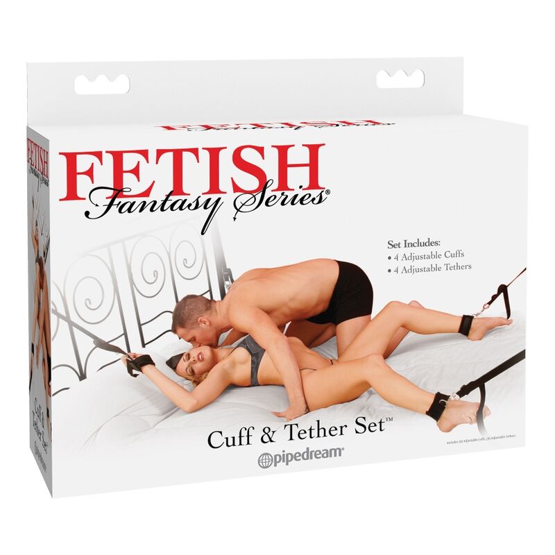 CONJUNTO DE PUNHO E TETHER FETISH FANTASY