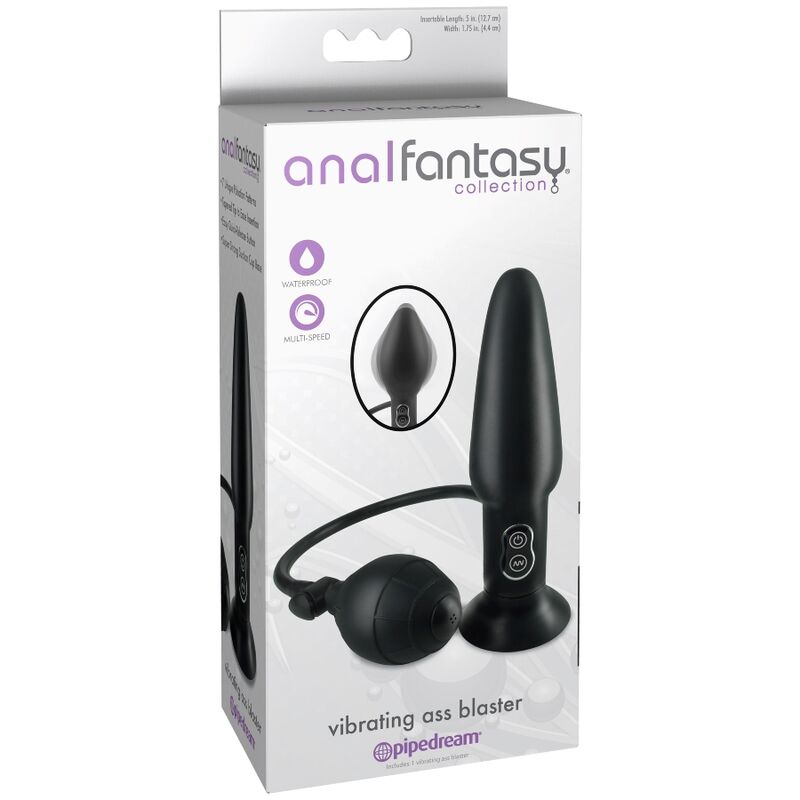 ANAL FANTASY - AUFBLASBARER VIBRATOR-PLUG