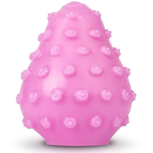 G-VIBE - REUSABLE TEXTURED MASTURBATOR PINK EGG