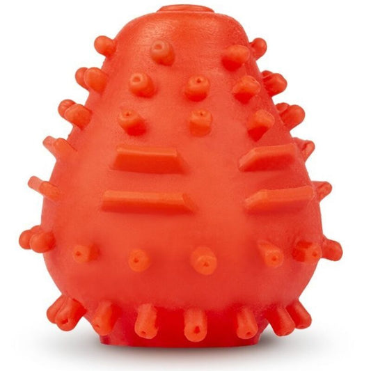 G-VIBE - REUSABLE TEXTURED MASTURBATOR RED EGG