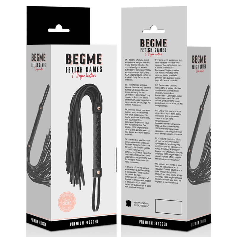 BEGME - BLACK EDITION VEGANE LEDER-FLOGGER