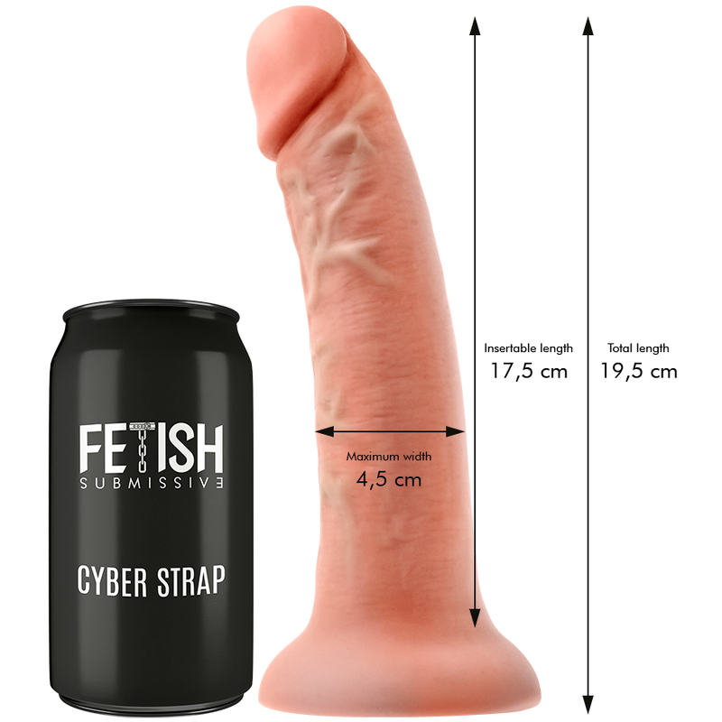 FETISH SUBMISSIVE CYBER STRAP - ARNÊS COM TECNOLOGIA DILDO WATCHME M DE CONTROLE REMOTO