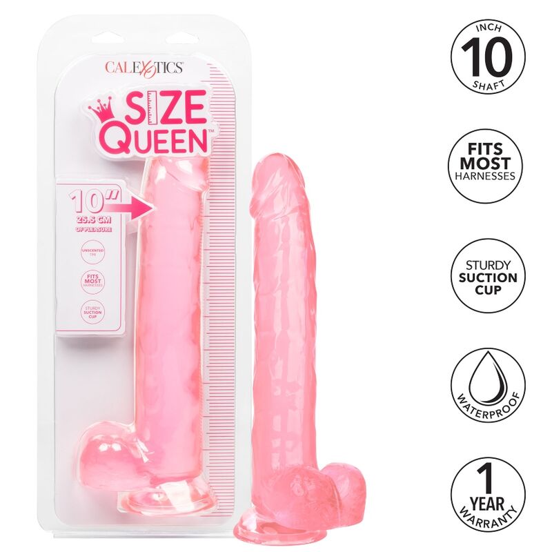 CALEXOTICS - DILDO QUEEN TAMANHO ROSA 25.5 CM