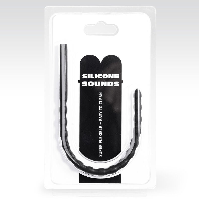 ALL BLACK - SILICONE URETHRAL PROBE 6/8 MM