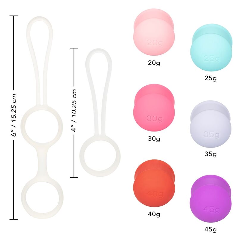 CALEXOTICS - SHE-OLOGY CONJUNTO BOLAS KEGEL INTERCAMBIVEIS