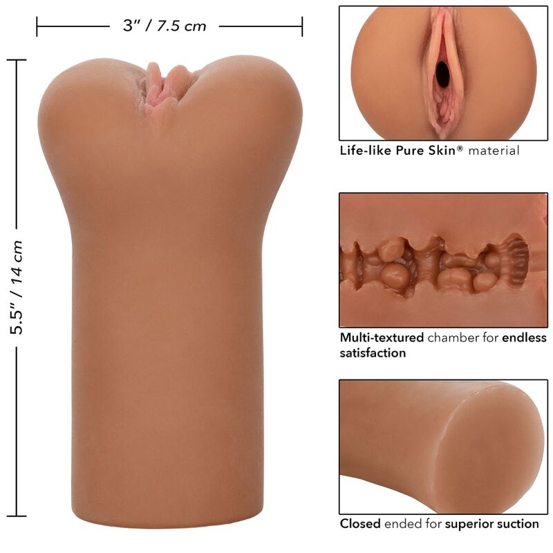 CALEXOTICS - BOUNDLESS VULVA STROKER KARAMELLHAUT