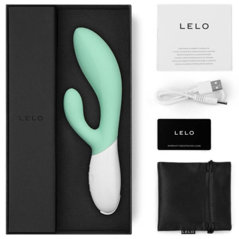 LELO - INA 3 GRÜNER KANINCHENVIBRATOR, SEEALGEN-LUXUS