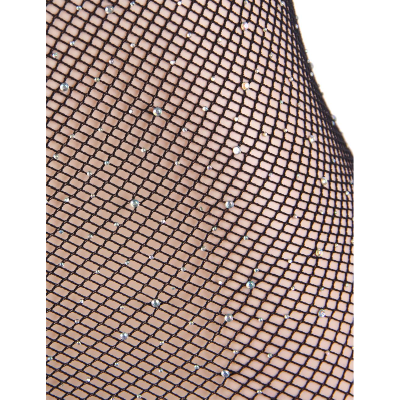 QUEEN LINGERIE - DIAMOND FISHNET BODY DRESS S/L