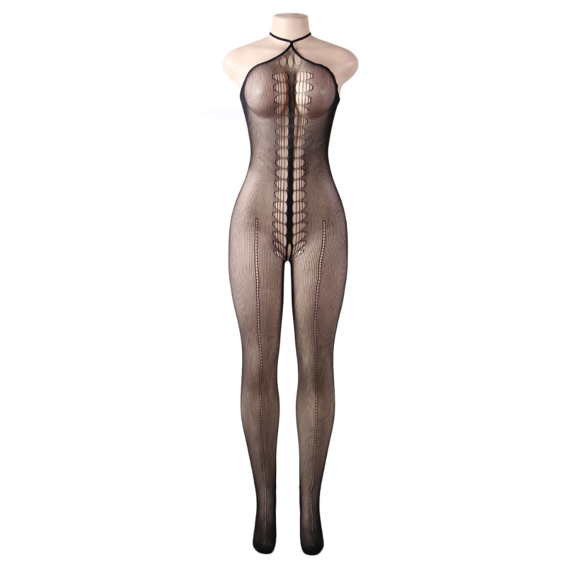 QUEEN LINGERIE - NECKHOLDER-BODYSTOCKING S/L