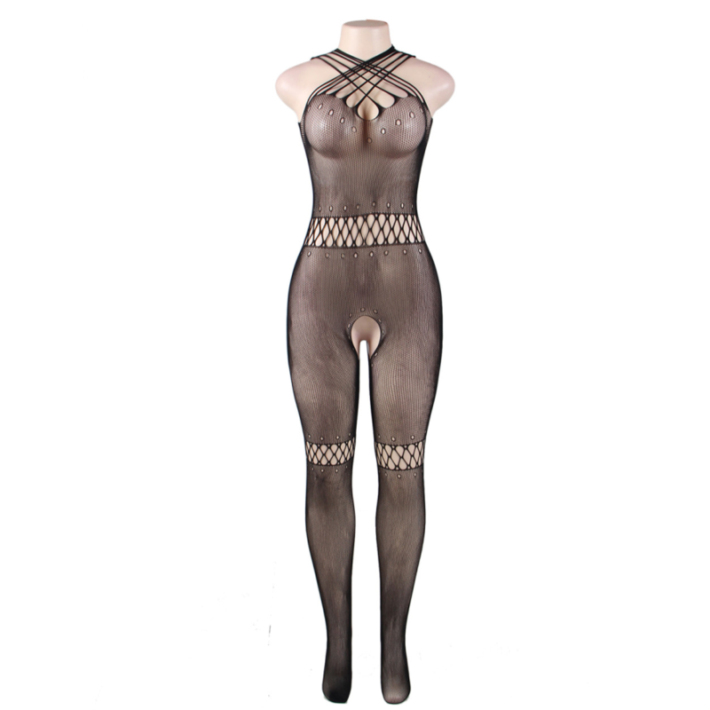 QUEEN LINGERIE - HALS-BODYSTOCKING S/L