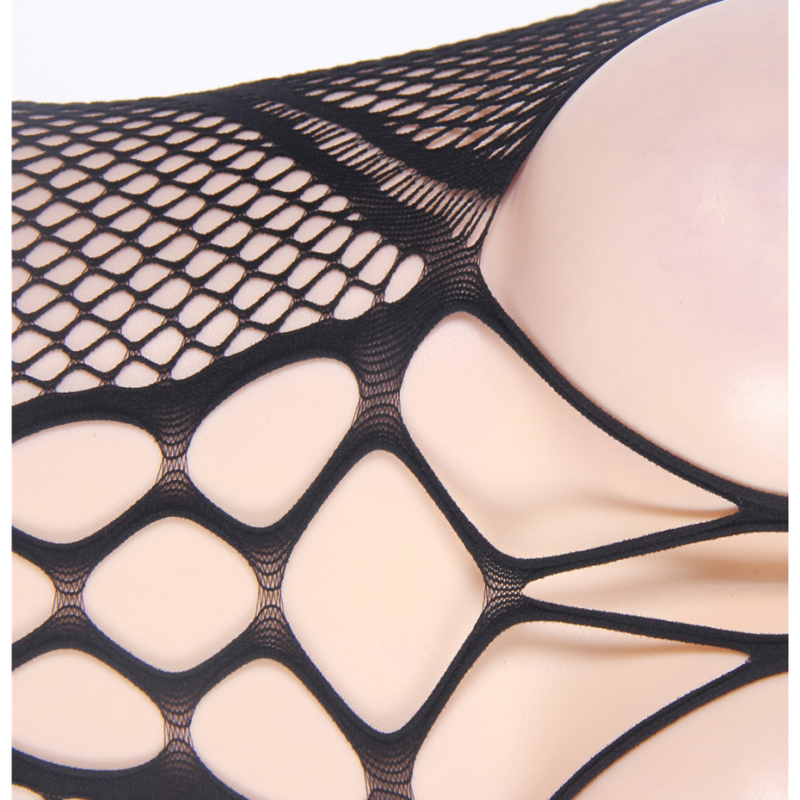 QUEEN LINGERIE - NECKHOLDER UND OFFENER RÜCKEN BODYSTOCKING S/L