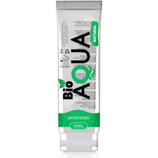 BIOAQUA - LUBRIFICANTE INGREDIENTES NATURAIS À BASE DE ÁGUA 200 ML