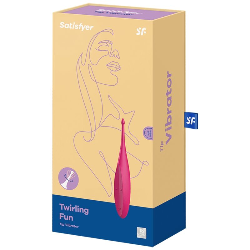 SATISFYER - VIBRADOR TWIRLING FUN TIP ROSA