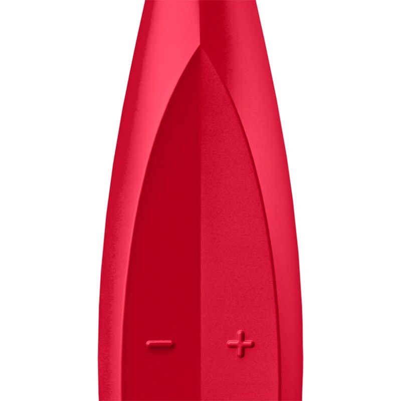 SATISFYER - RED TWIRLING FUN TIP VIBRATOR