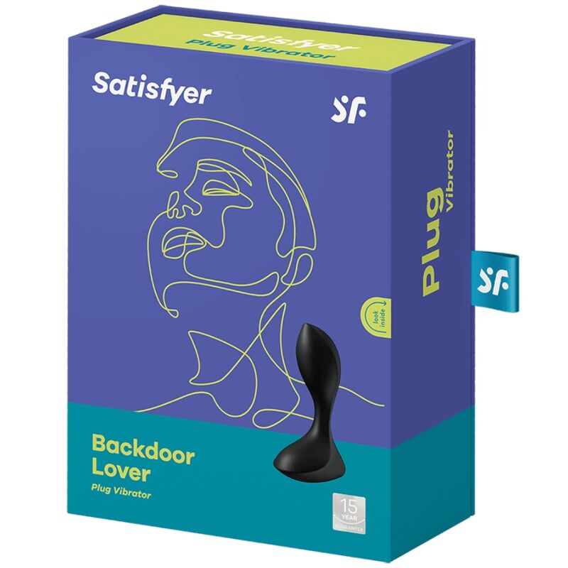 SATISFYER - PLUG VIBRATÓRIO BACKDOOR LOVER PRETO