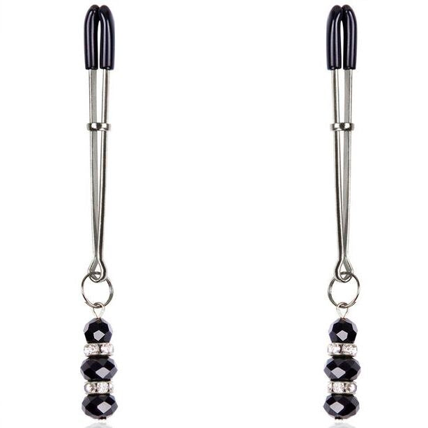 OHMAMA FETISH - NIPPLE CLAMPS WITH GLASS BEADS