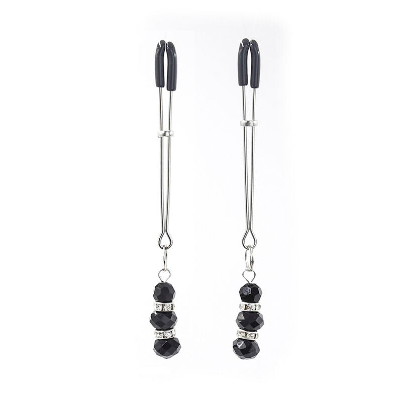 OHMAMA FETISH - NIPPLE CLAMPS WITH GLASS BEADS