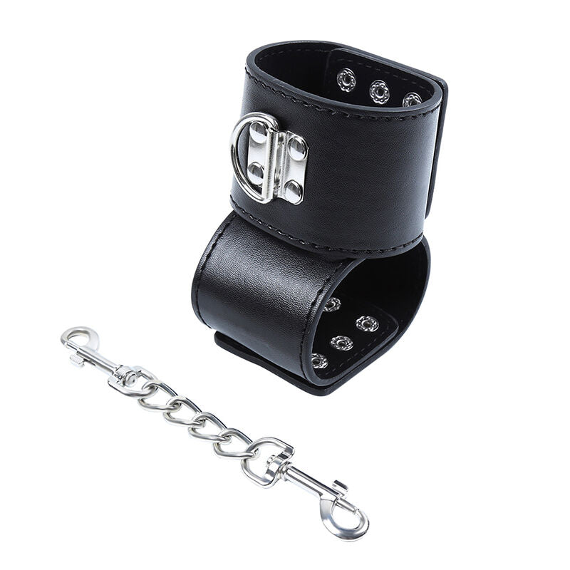 OHMAMA FETISH - SNAP FASTEN METAL WRIST RESTRAINTS