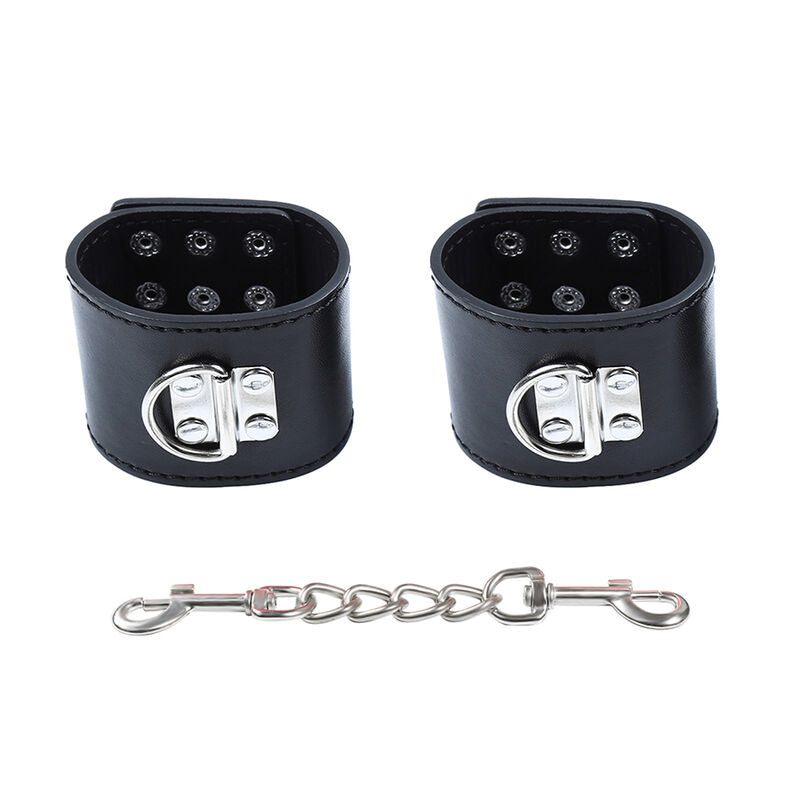 OHMAMA FETISH - SNAP FASTEN METAL WRIST RESTRAINTS