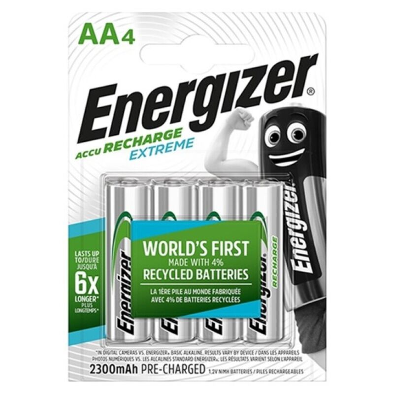 ENERGIZER - EXTREME HR6 AA 2300mAh RECHARGEABLE BATTERY 4 UNIT