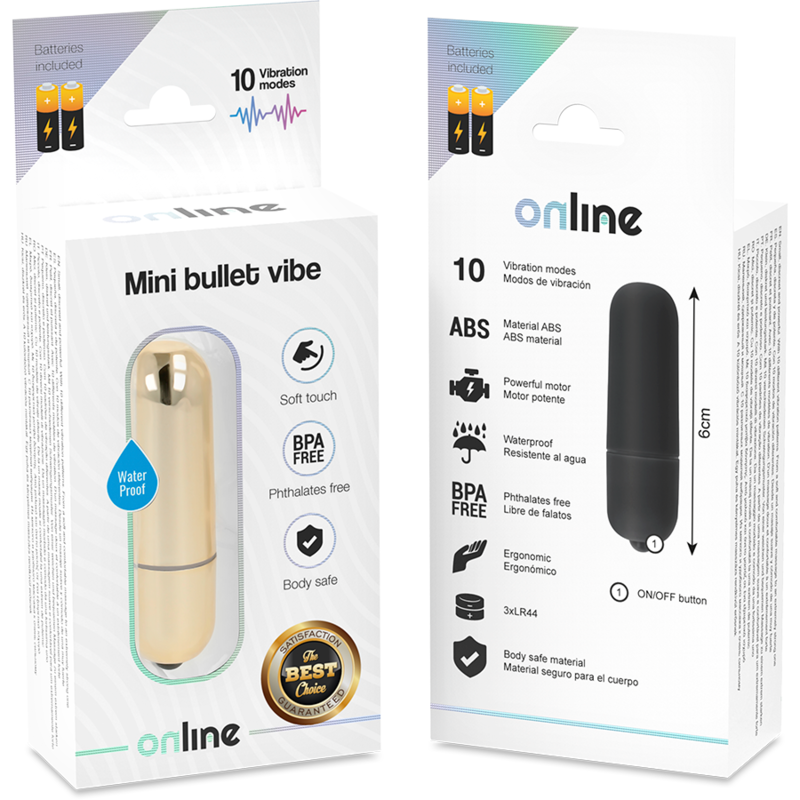 ONLINE - MINI GOLDEN VIBRATING BULLET