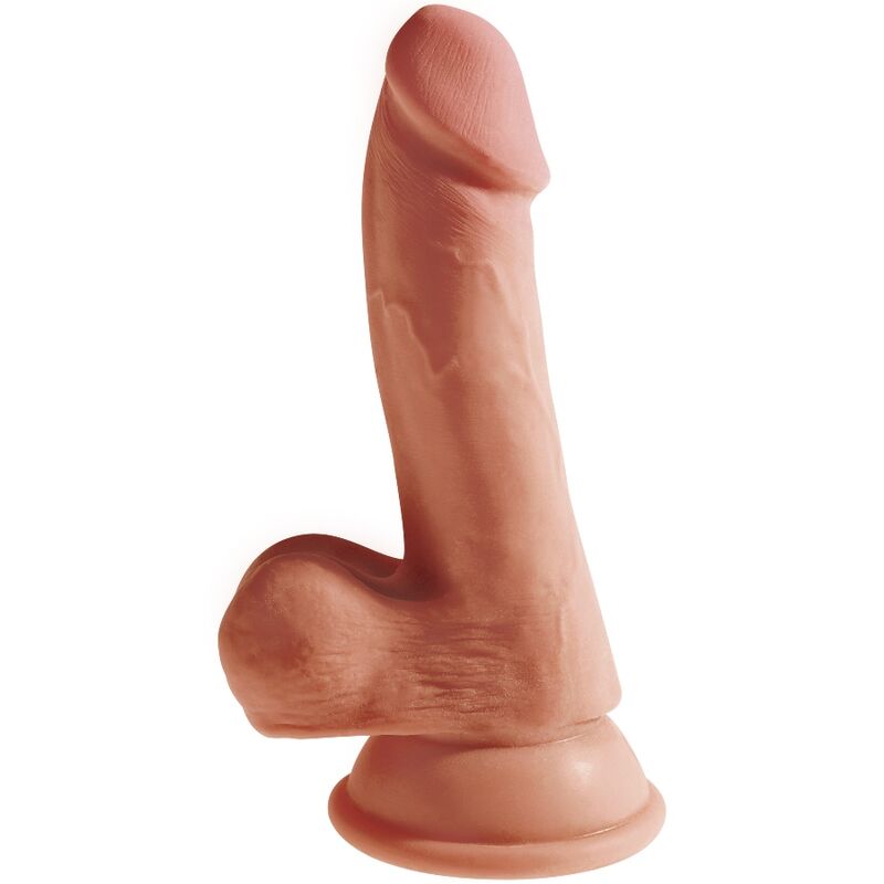 KING COCK - PLUS 3D DILDO COM BOLAS 17 CM