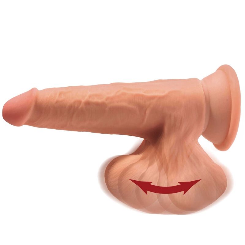 KING COCK - PLUS BOLAS DE BALANO DE DILDO 3D 15.2 CM