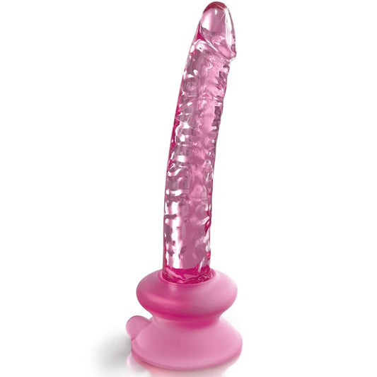 ICICLES - N. 86 GLASS VIBRATOR WITH SUCTION CUP