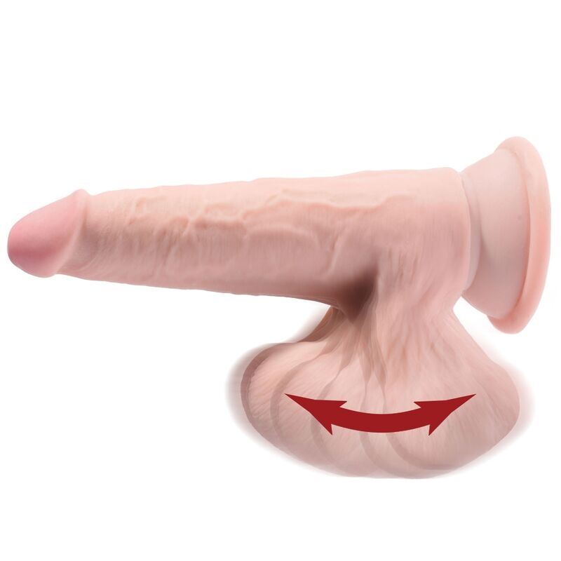 KING COCK - PLUS BOLAS DE BALANO DE DILDO 3D 12.7 CM