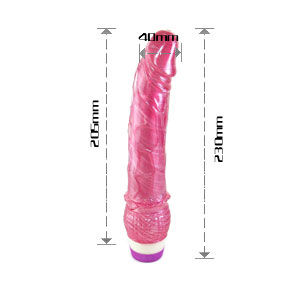 BAILE - VIBRADOR VERMELHO REALISTA 23 CM