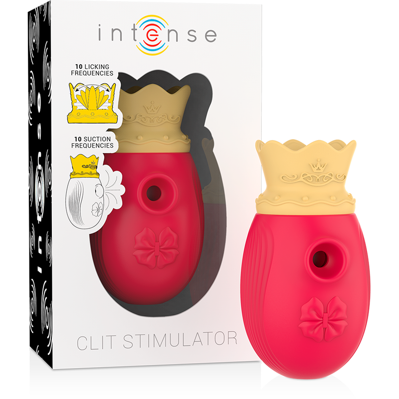 INTENSE - CLITORAL STIMULATOR 10 LICKING AND JUICING FREQUENCIES - RED