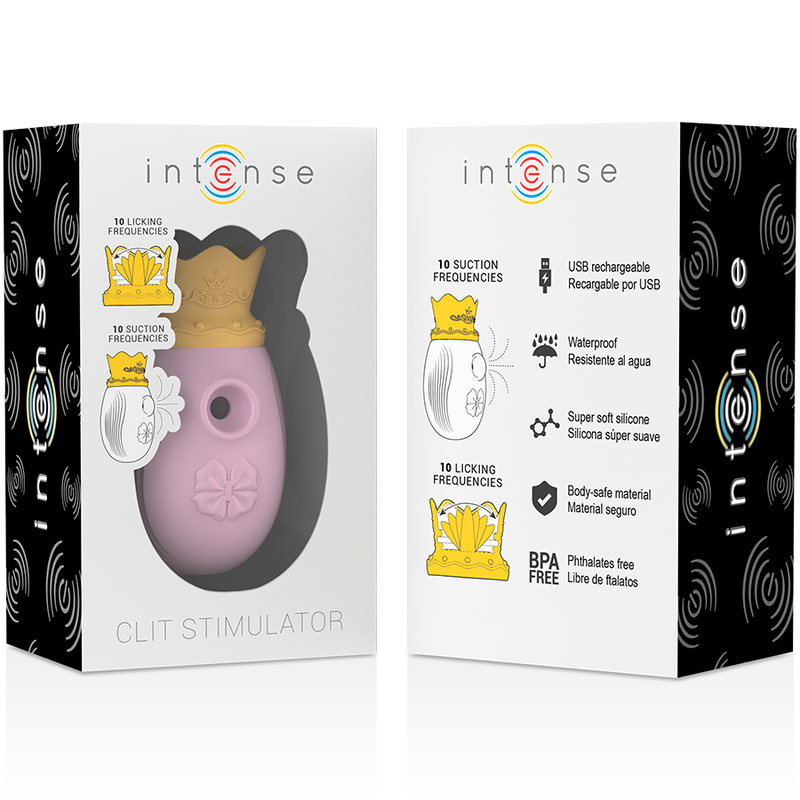 INTENSE - CLITORAL STIMULATOR 10 LICKING AND JUICING FREQUENCIES - PINK