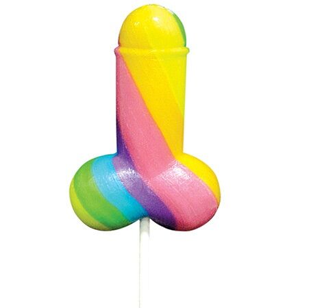 PRIDE - SPENCER &amp; FLEETWOOD COCK RAINBOW LGBT LOLLIPOP