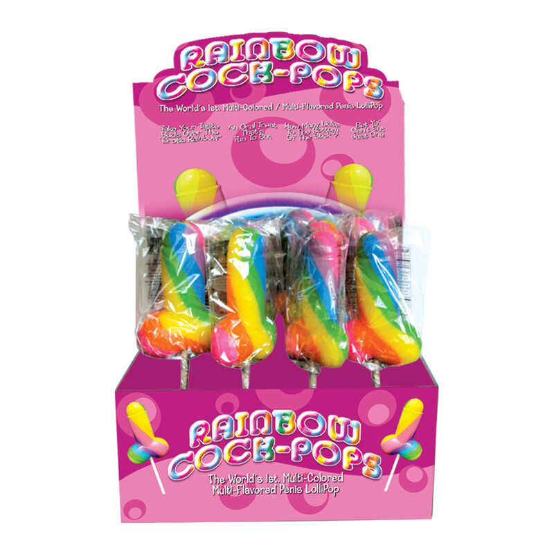 PRIDE - SPENCER &amp; FLEETWOOD COCK RAINBOW LGBT LOLLIPOP