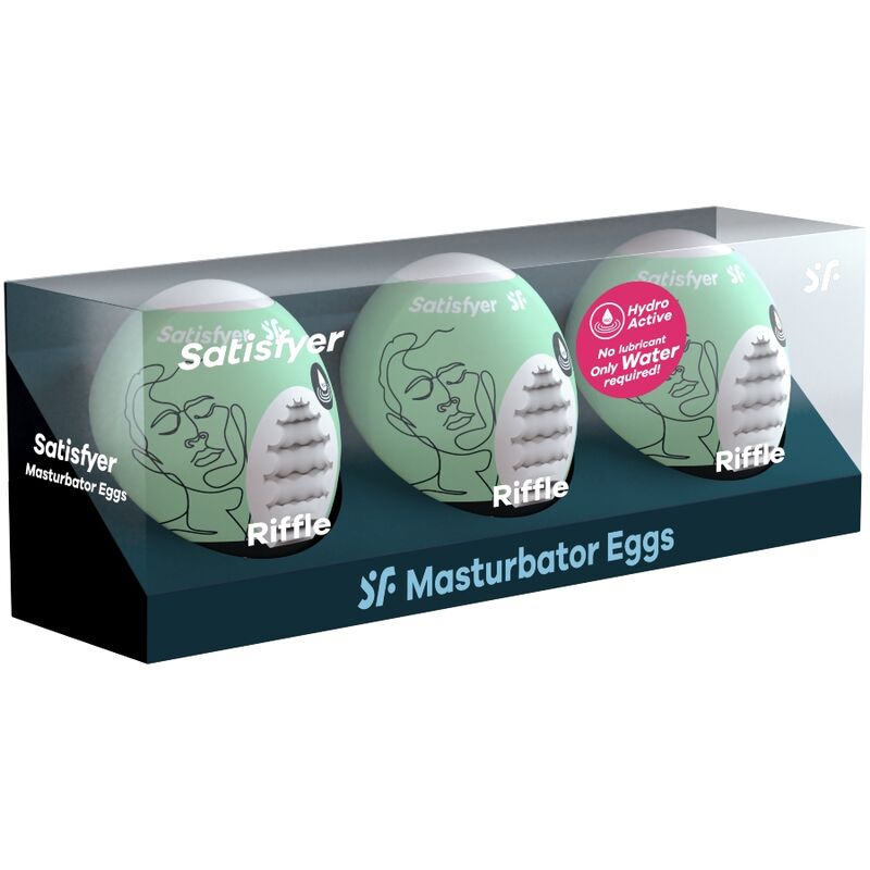 SATISFYER - 3 OVOS MASTURBADOR RIFFLE