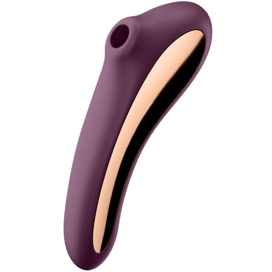 SATISFYER - DUAL KISS AIR PULSE VIBRATOR RED WINE