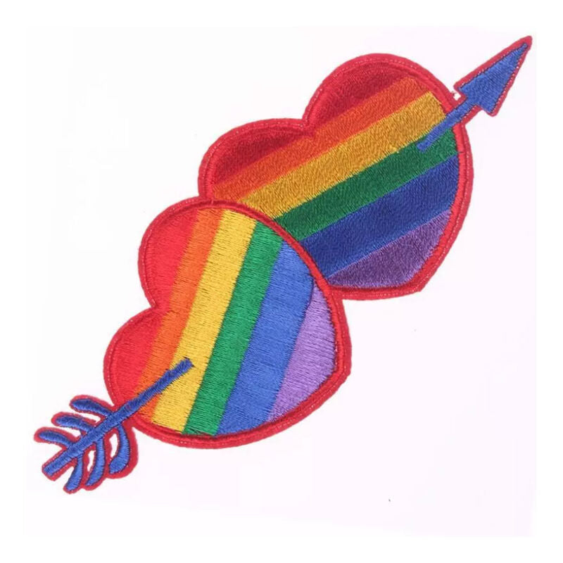 PRIDE - HEART PATCH WITH LGBT FLAG