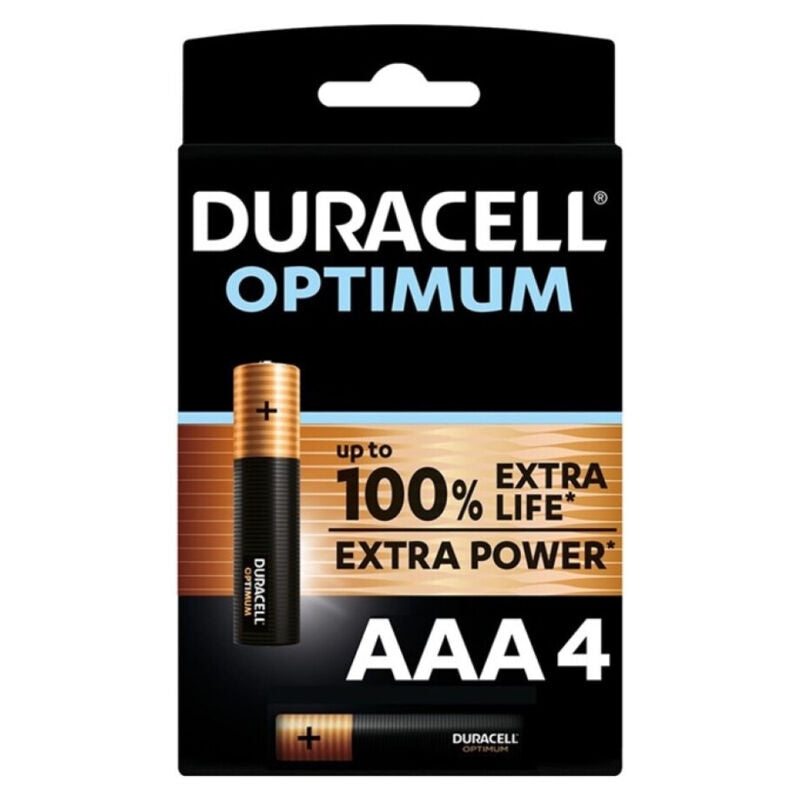 DURACELL - OPTIMUM ALKALINE BATTERY 200 AAA LR03 4 UNIT