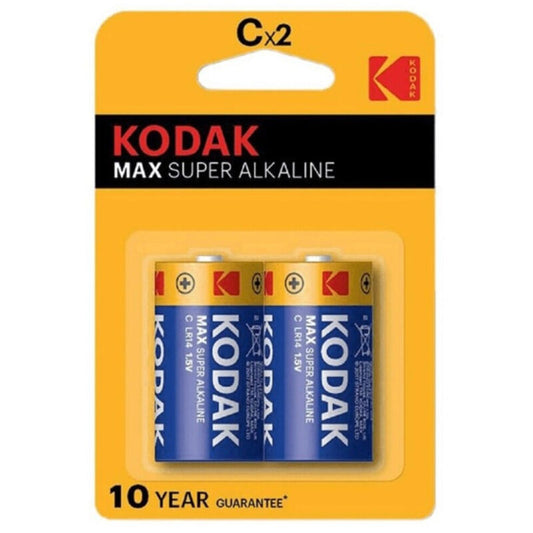 KODAK - MAX C LR14 ALKALISCHE BATTERIE 2 EINHEITEN