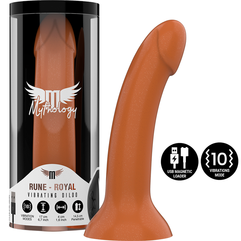 MYTHOLOGY - RUNE ROYAL DILDO M - VIBRADOR WATCHME TECNOLOGIA SEM FIO COMPATÍVEL