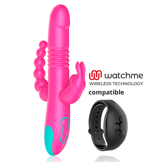 HAPPY LOKY - DONALD TRIPLE STIMULATION: ANAL WATCH, CLITORAL GE SPOT COMPATIBLE WITH WIRELESS TECHNOLOGY