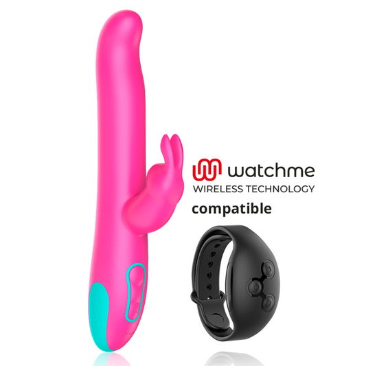 HAPPY LOKY - PLUTO RABBIT VIBRATOR AND ROTATOR WATCH WITH WIRELESS TECHNOLOGY COMPATIBLE