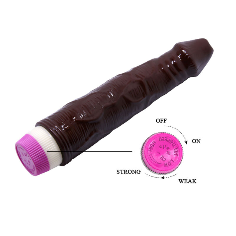 BAILE - VIBRADOR WAVES OF PLEASURE 23 CM CASTANHO