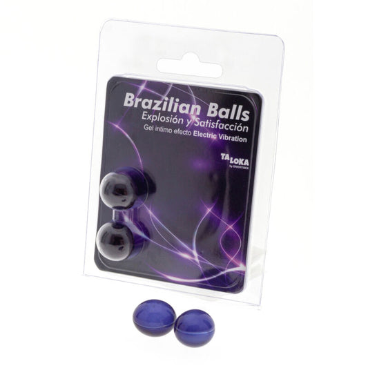 TALOKA - 2 BRAZILIAN BALLS EXCITING GEL ELECTRIC VIBRATING EFFECT