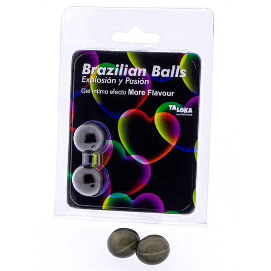 TALOKA - 2 BRAZILIAN BALLS EXCITING GEL MORE FLAVOR EFFECT