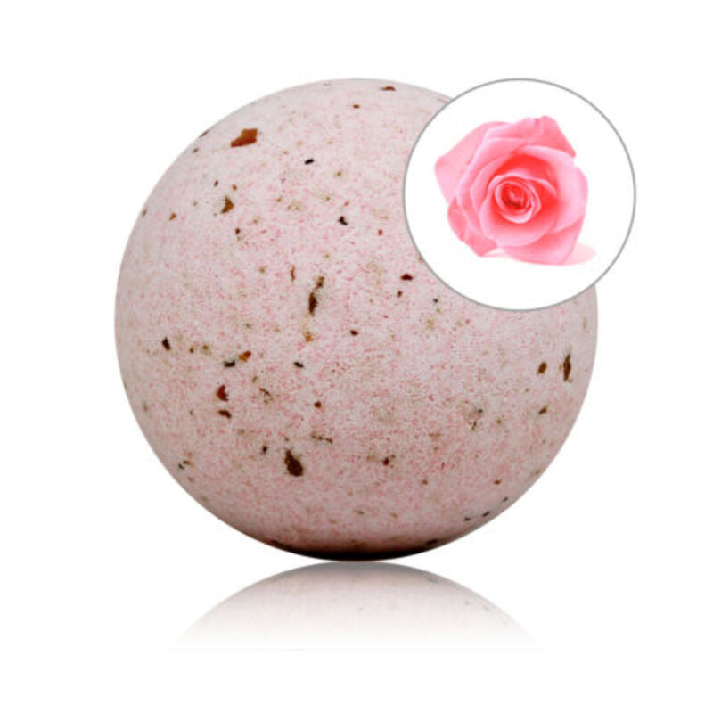 TALOKA - ROSE SCENT BATH BOMB WITH ROSE PETALS